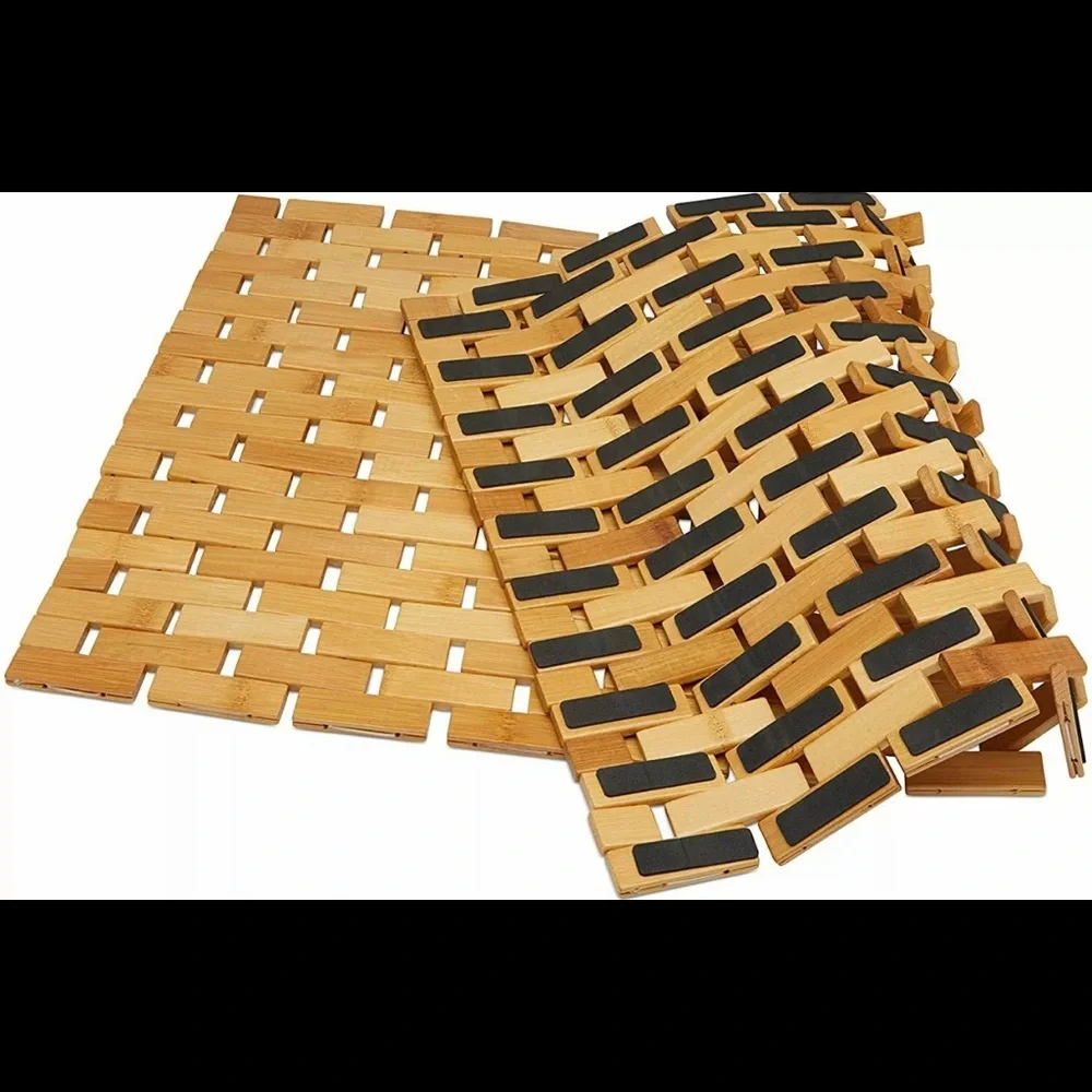 Home solutions Bamboo Bath Mat, Bath Mat, Bamboo Shower Mat, Bamboo Floor Mat
